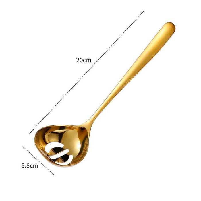 Elegant Extended Handle Stainless Steel Ladle Set for Effortless Cooking