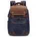 Vintage Batik Canvas Camera Backpack with USB Charging Feature - Ideal for Men’s Photography and Travel Adventures