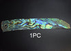 Colorful Natural Abalone Shell Fish Tail Pieces - 10Pcs Mother of Pearl for Crafting and Guitar Inlays