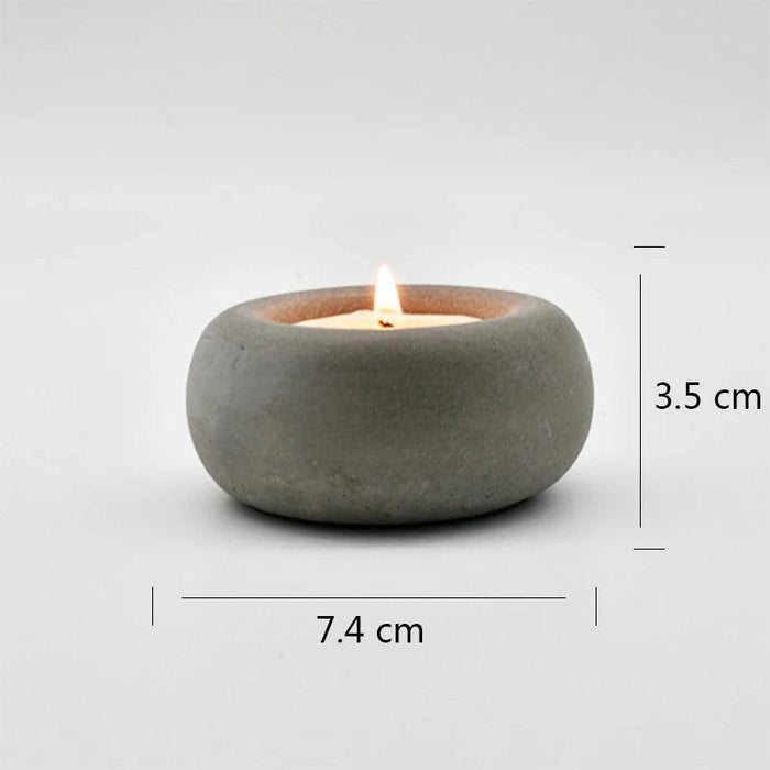 Customizable Silicone Mold for Artistic Cement Candle Holders