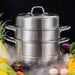 Premium 304 Stainless Steel Versatile Steamer for Healthy Cooking