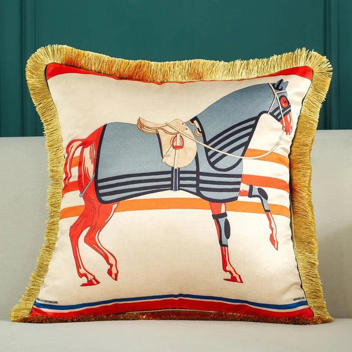 Retro Chic Lumbar Cushion Cover for Elegant Home Styling