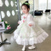 Enchanted Floral Tulle Princess Dress for Girls with Long Sleeves