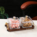 Sophisticated Glass Platter for Elegant Snack Presentation - Ideal for Upscale Events