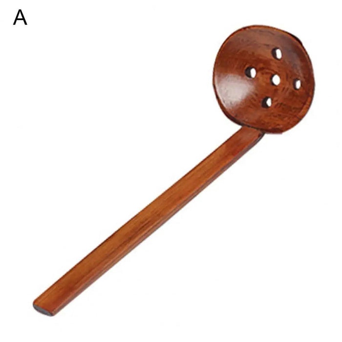 Artisan Extra-Large Japanese Wooden Ladle for Ramen and Soup Serving