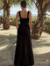 Elegant Backless Bodycon Maxi Dress with Sensational Thigh-High Split and Double Straps for Women