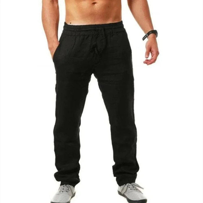 Men's Lightweight Linen Joggers - Ultimate Summer Activewear for Fitness Aficionados