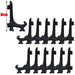 20-Piece Versatile Display Stands in Clear and Black for Stylish Home Showcasing