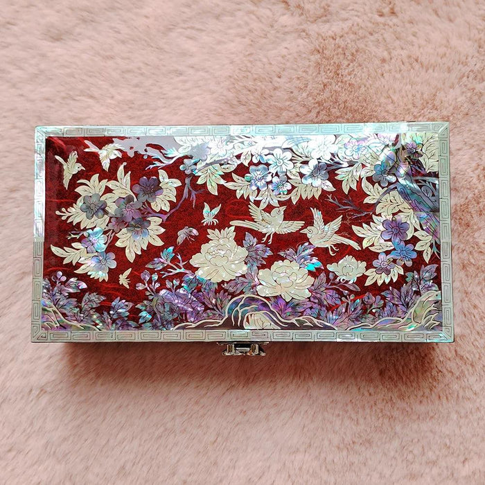 Exquisite Abalone Shell Jewelry Organizer - Handcrafted Mother of Pearl Keepsake Box for Timeless Treasures - Ideal for Gifting