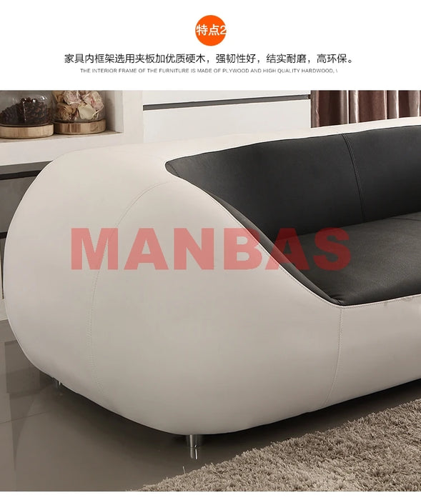 Exquisite Italian Leather Contemporary Lounge Sofa