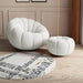 Versatile Rotating Pumpkin Plush Chair - Stylish Lounge Seating for Modern Spaces