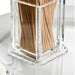 Elegant Clear Acrylic Toothpick and Cotton Swab Dispenser - Hygienic Organizer for Home and Hospitality