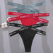 3-Pack Women's Sexy High Waist Cross Strap Cotton G-String Panties