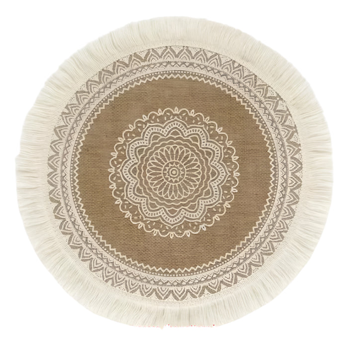 Stylish Non-Slip Jute Round Placemats for Elegant Dining & Entertaining