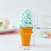 Lifelike Decorative Ice Cream Cone Replica for Photography and Shop Displays