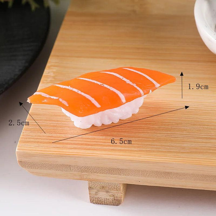 Realistic Artificial Sushi Set - 10pcs Decorative Japanese Rolls for Photography and Home Styling