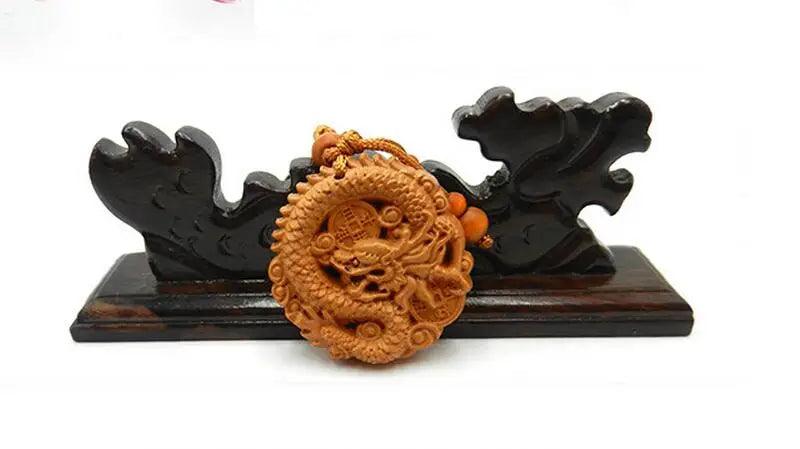 Sophisticated Wooden Keychain Set of the 12 Chinese Zodiac Signs