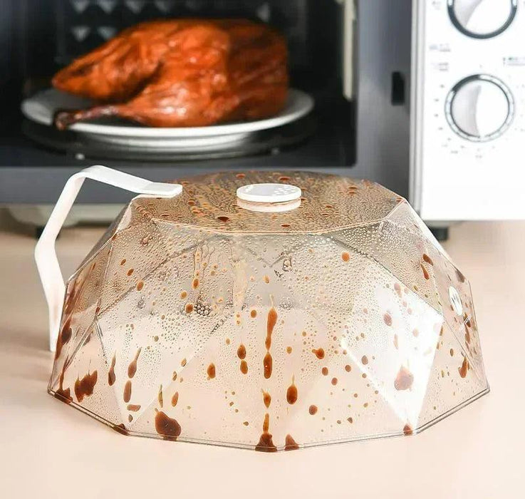 Ultimate Microwave Protection: Diamond Cut Cover for Mess-Free Heating