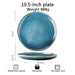 Handcrafted Blue Kiln Charger Plates - Elegant Table Decor for Sophisticated Dining Experiences