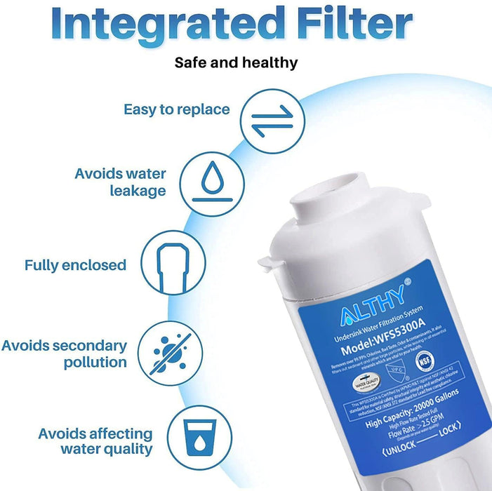 ALTHY Advanced Under Sink Water Filtration System - NSF/ANSI Certified for Superior Purity and Taste