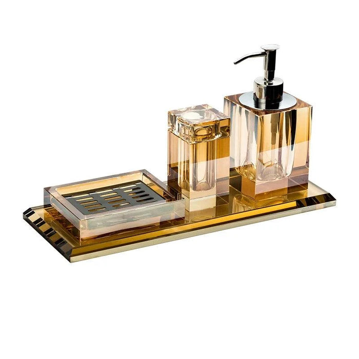 Sophisticated Square Hotel Glass Soap Dispenser with Polished Silver Pump for Contemporary Bathrooms