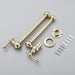 Sleek Brushed Gold Brass Wall-Mounted Pot Filler Faucet for a Chic Kitchen Upgrade