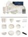 Korean Artistry-Inspired Elegant White Ceramic Dinnerware Set