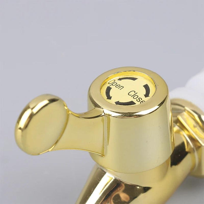 Elegant Golden Beverage Dispenser Tap - Perfect Accessory for Any Event