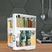 Pull & Rotate Dual-Layer Spice Organizer - 28x13x27CM Kitchen Storage Solution