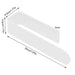 Modern Self-Adhesive Acrylic U-Shaped Towel Rack for Stylish Bathroom and Kitchen Storage