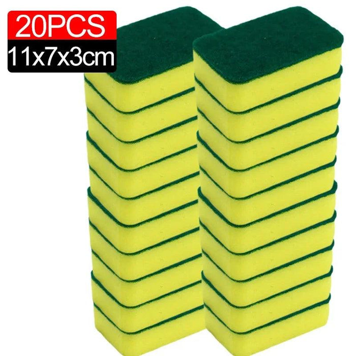 Super-Absorbent Versatile Cleaning Sponges - Effective Dish Brushes for Stubborn Stains and Pot Scrubbing (Multiple Pack Sizes Available)