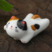 Charming Cat-Themed Ceramic Chopstick Holder - Whimsical Dining Delight