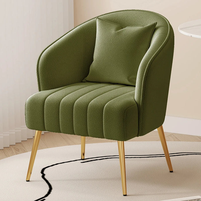 Luxe Scandinavian Lamb Velvet Armchair for Ultimate Comfort and Style