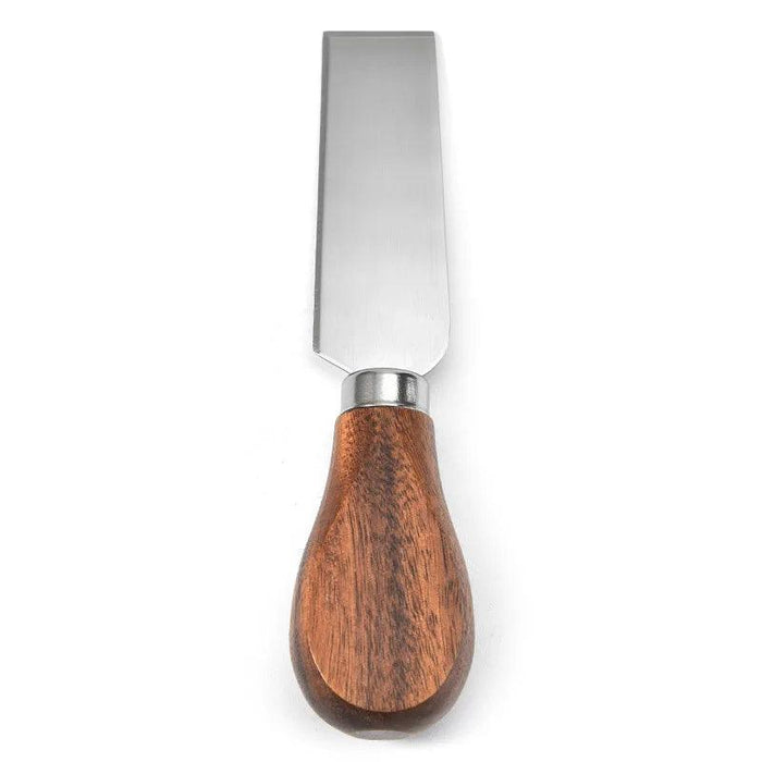 Elegant Acacia Wood Handled Stainless Steel Cheese Knife Set – Perfect for Charcuterie and Spreading Butter