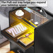 LED Smart Nightstand with Charging Station and Pull-out Tray - Modern Design with 2 Drawers