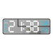 Sleek Digital LED Alarm Clock with Weather Display - Adjustable Brightness, Dual Alarms, and Wall-Mountable Design