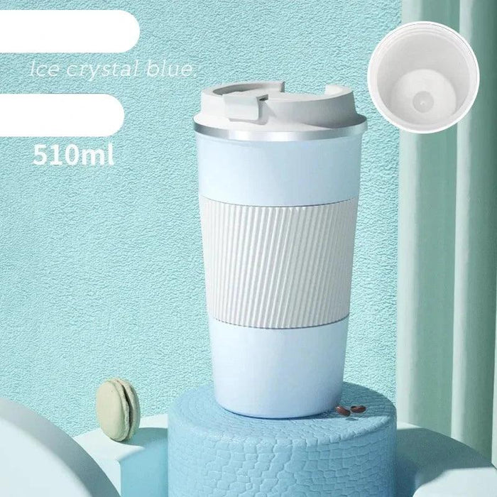 510ml Eco-Friendly Ceramic Travel Mug with Leakproof Lid and Insulation