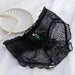 Set of 5 Women's Elegant Lace Mesh Briefs - Summer Breathable Comfort Underwear