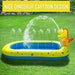 Adorable Dinosaur Inflatable Kids' Splash Fountain - 3-in-1 Backyard Water Sprinkler Toy for Summer Fun