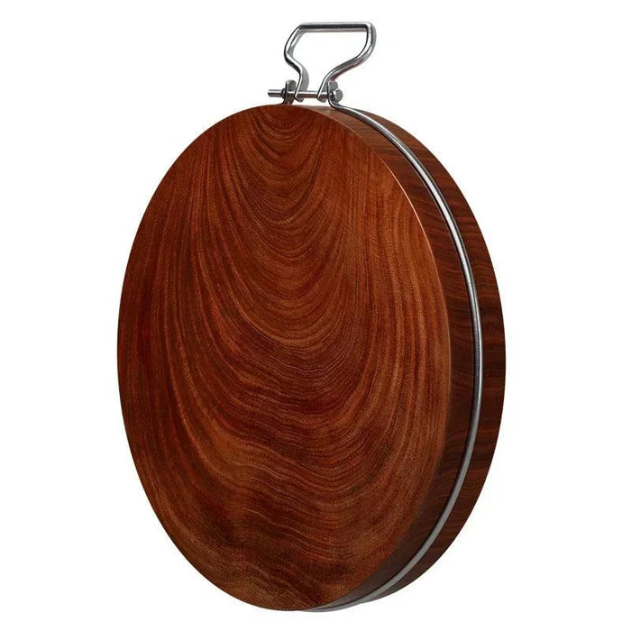 Ergonomic Hardwood Round Chopping Board - Premium Double-Sided Culinary Essential