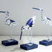 Set of Three Exquisite Wooden Seagulls for Nautical Home Decoration