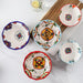 Hand-Painted Bohemian Ceramic Bowl with Chopstick Slots - Ideal for Noodles, Rice, and Salads