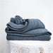 Charming Chenille Knit Throw Blanket with Delightful Pompoms - Cozy Elegance for Your Living Space