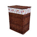 Elegant Rattan Storage Hamper with Lid - Stylish Organizer for Clothes, Toys, and Home Essentials