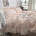 Kawaii Seersucker Ruffled Lace Bedding Collection