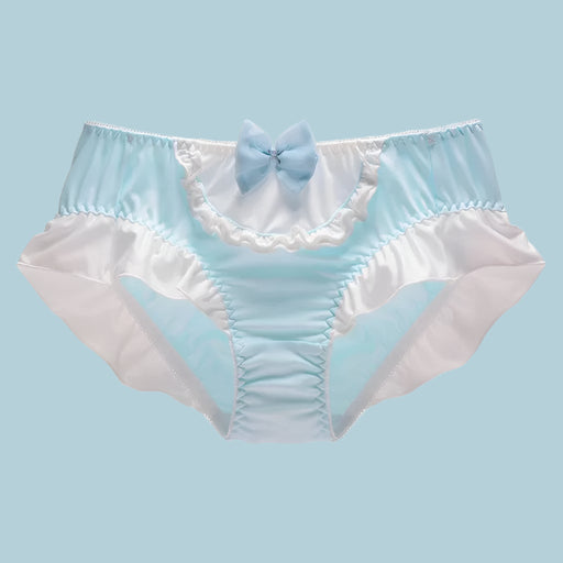 Sweet Delight Milk Silk Bow High Stretch Women's Princess Panties - Large Size Lingerie