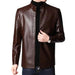 Men's Chic Faux Leather Motorcycle Jacket