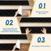 SafetyStep Cushioned Non-Slip Stair Tread Mats - Water-Absorbent Safety Solution