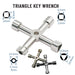 Zinc Alloy Triangle Key Wrench: Your Go-To Tool for Versatile Applications