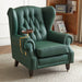 Elegant Leather Wingback Chair for Modern Living Areas